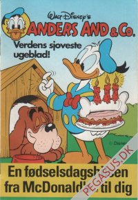 Anders And & Co. (giveaways): Anders And & co. En f&oslash;dselsdagshilsen fra McDonald's til dig