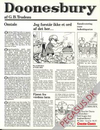 Doonesbury 1: Jeg forst&aring;r ikke et ord af det her...