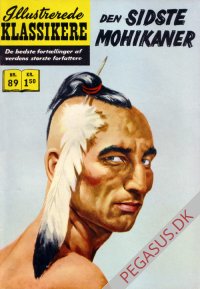 Illustrerede klassikere 89: Den sidste mohikaner  HBN 89 nypris 1,50