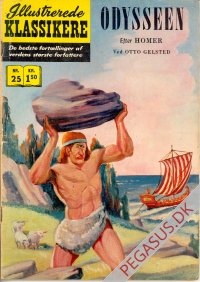 Illustrerede klassikere 25: Odysseen  HBN 99 nypris 1,50