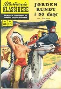 Illustrerede klassikere 48: Jorden rundt i 80 dage  HBN 188 nypris 1,75 (side 2: Lasso-serien