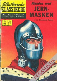 Illustrerede klassikere 56: Manden med jernmasken  HBN 188 nypris 1,75