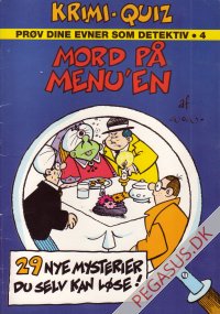 Krimi-quiz: pr&oslash;v dine evner som detektiv 4: Mord p&aring; menu'en